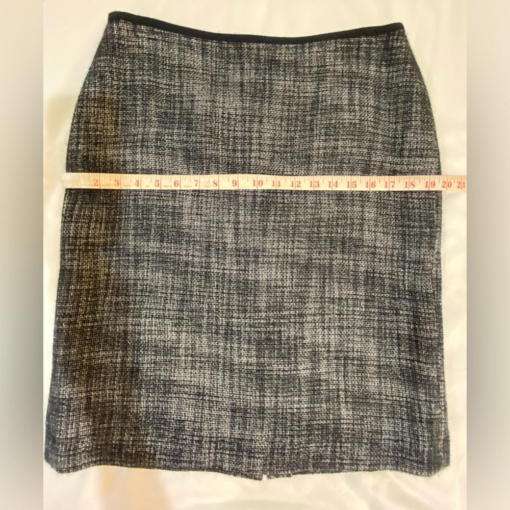 Talbots 10 Navy Tweed Lined Pencil Skirt - Picture 7 of 10